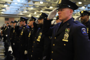 NYPD promotion ceremony, Feb. 23, 2024. (Courtesy NYPD News on X)